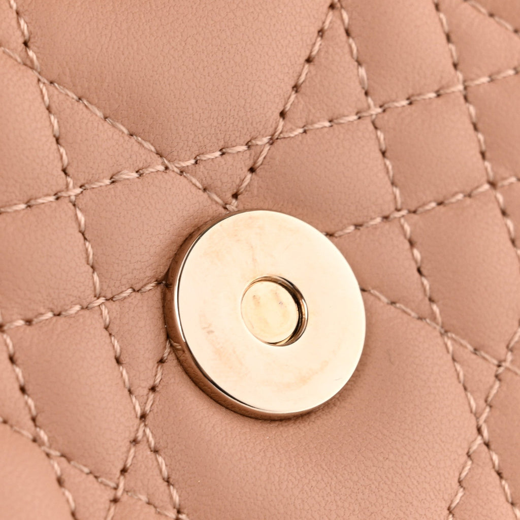 Lambskin Cannage Mini My Dior Bag Rose Des Vents