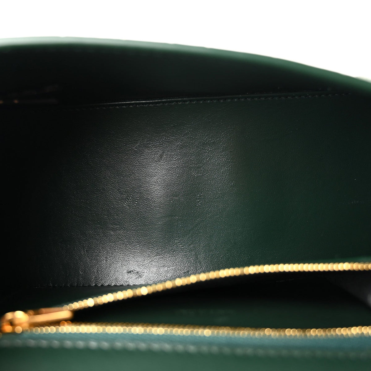 Shiny Calfskin Crocodile Embossed Small Hourglass Top Handle Bag Forest Green