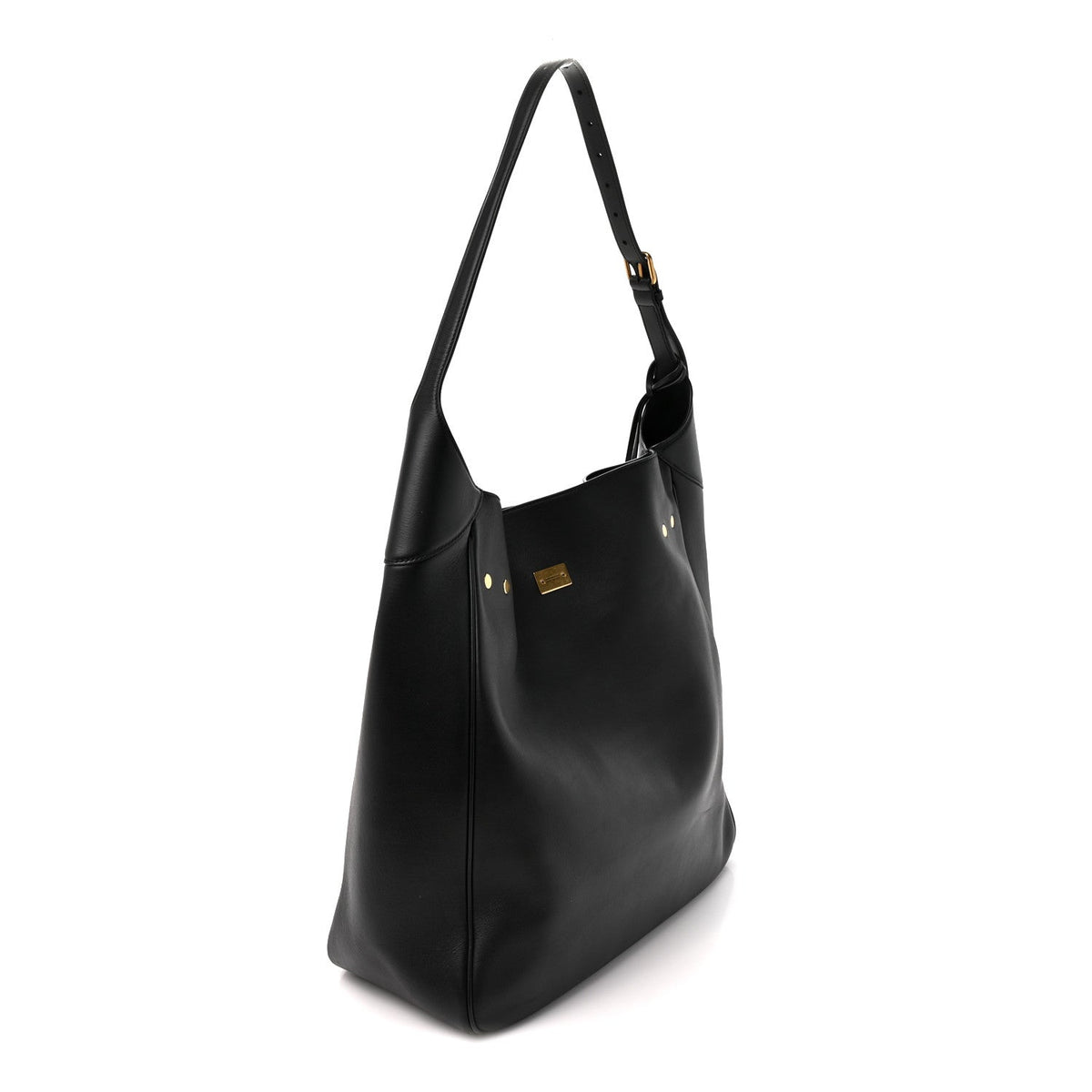 Smooth Calfskin Large Bel Air Hobo Black