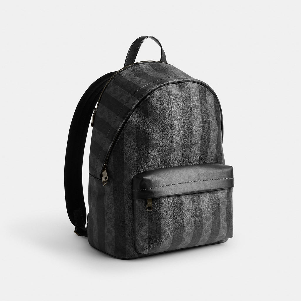 Coach Outlet Taylor Backpack In Signature Canvas With Stripes