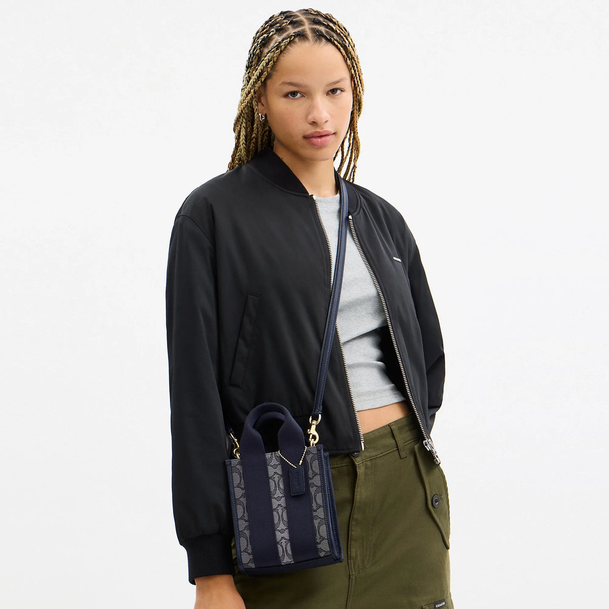 Coach Outlet Smith Mini Tote Bag In Signature Jacquard