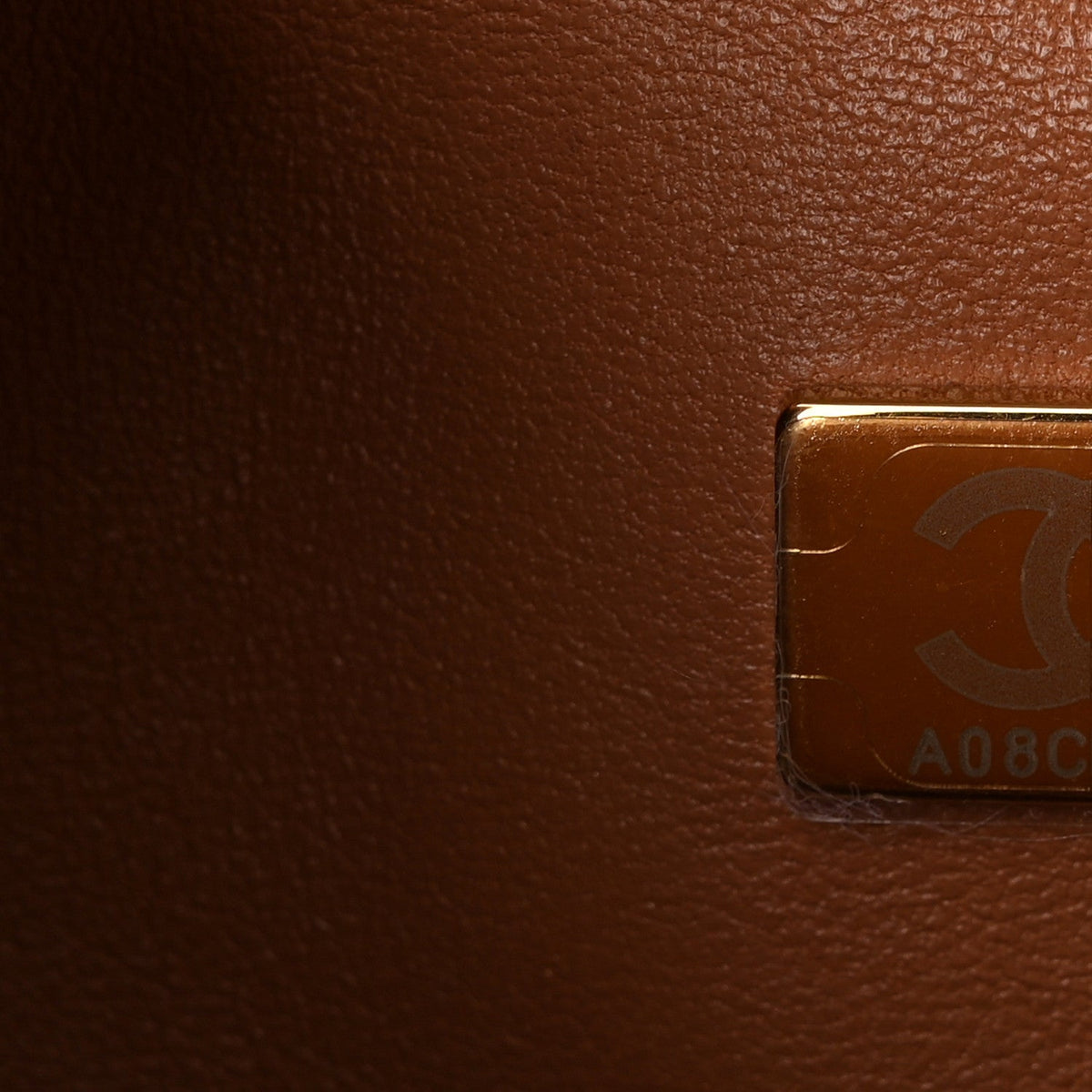 Lambskin Quilted Small Double Flap Brown