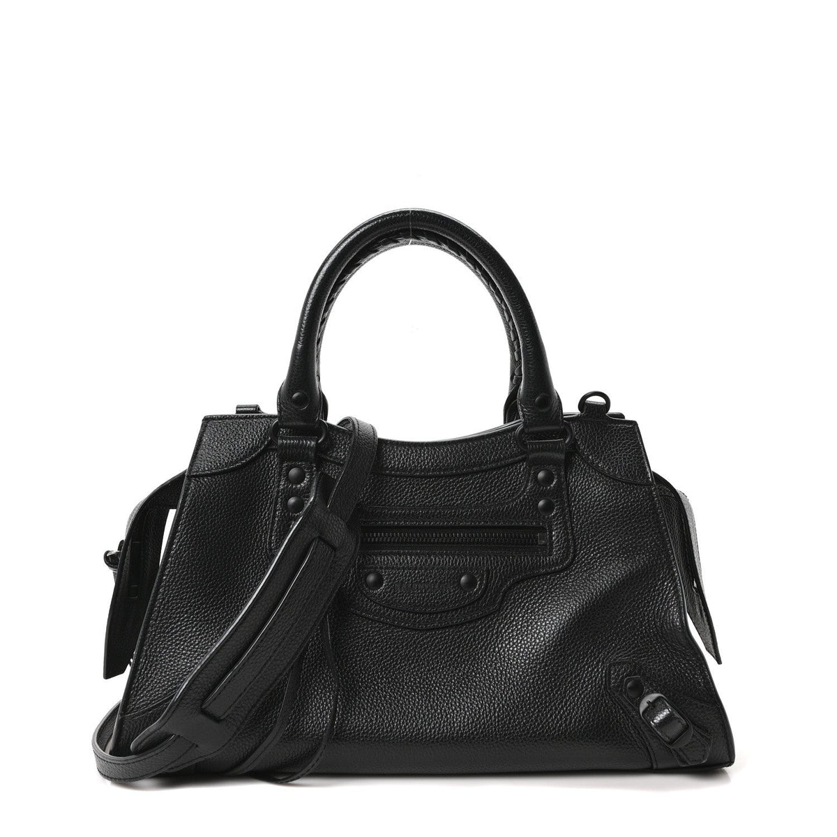 Grained Calfskin Neo Classic Black Hardware S City Black