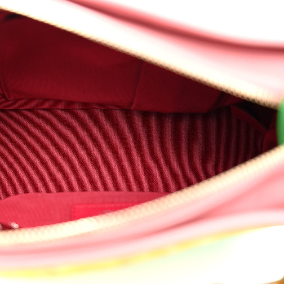 Suede Calfskin Quilted Small Gabrielle Hobo Pink Green Yellow