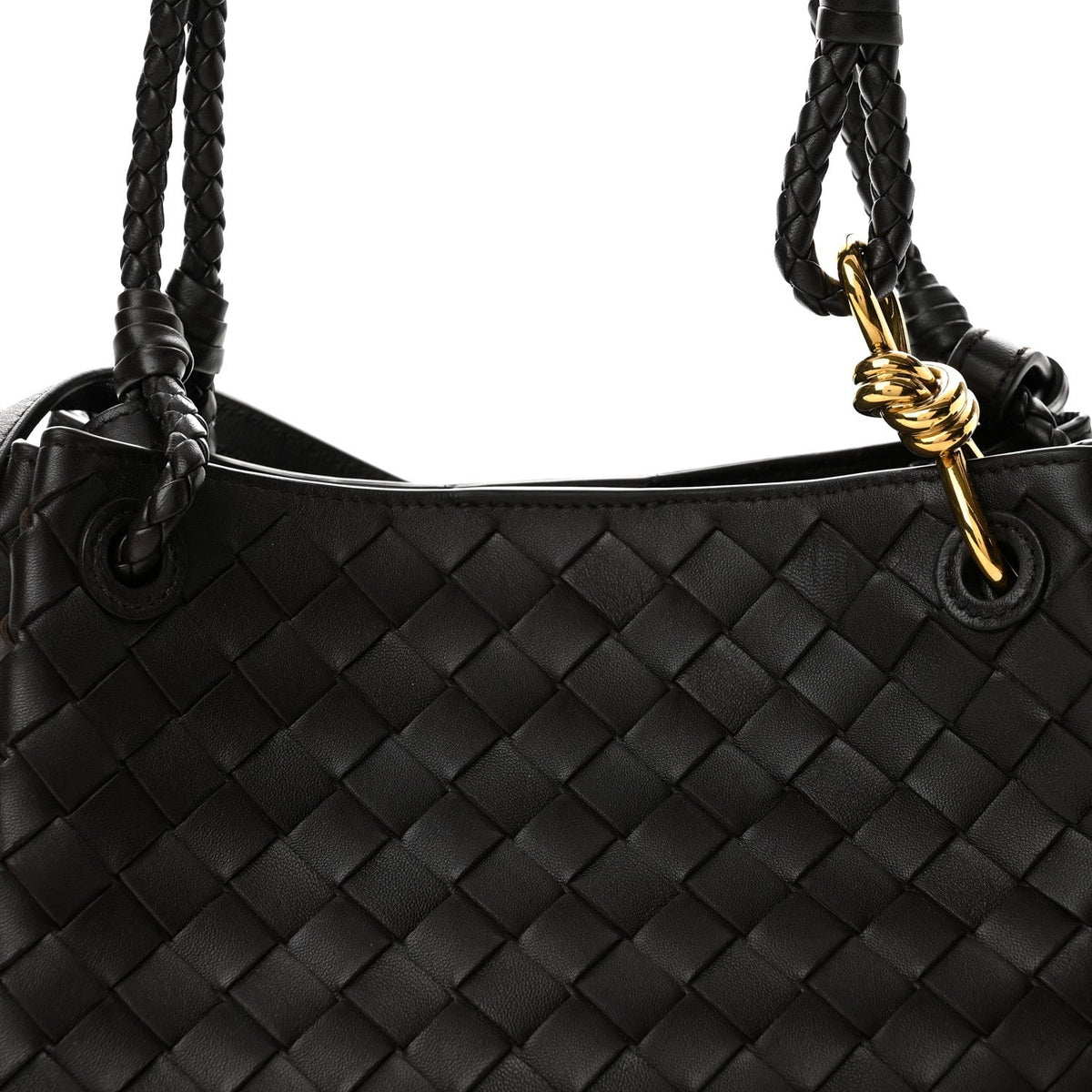 Nappa Intrecciato Medium Parachute Shoulder Bag Fondant
