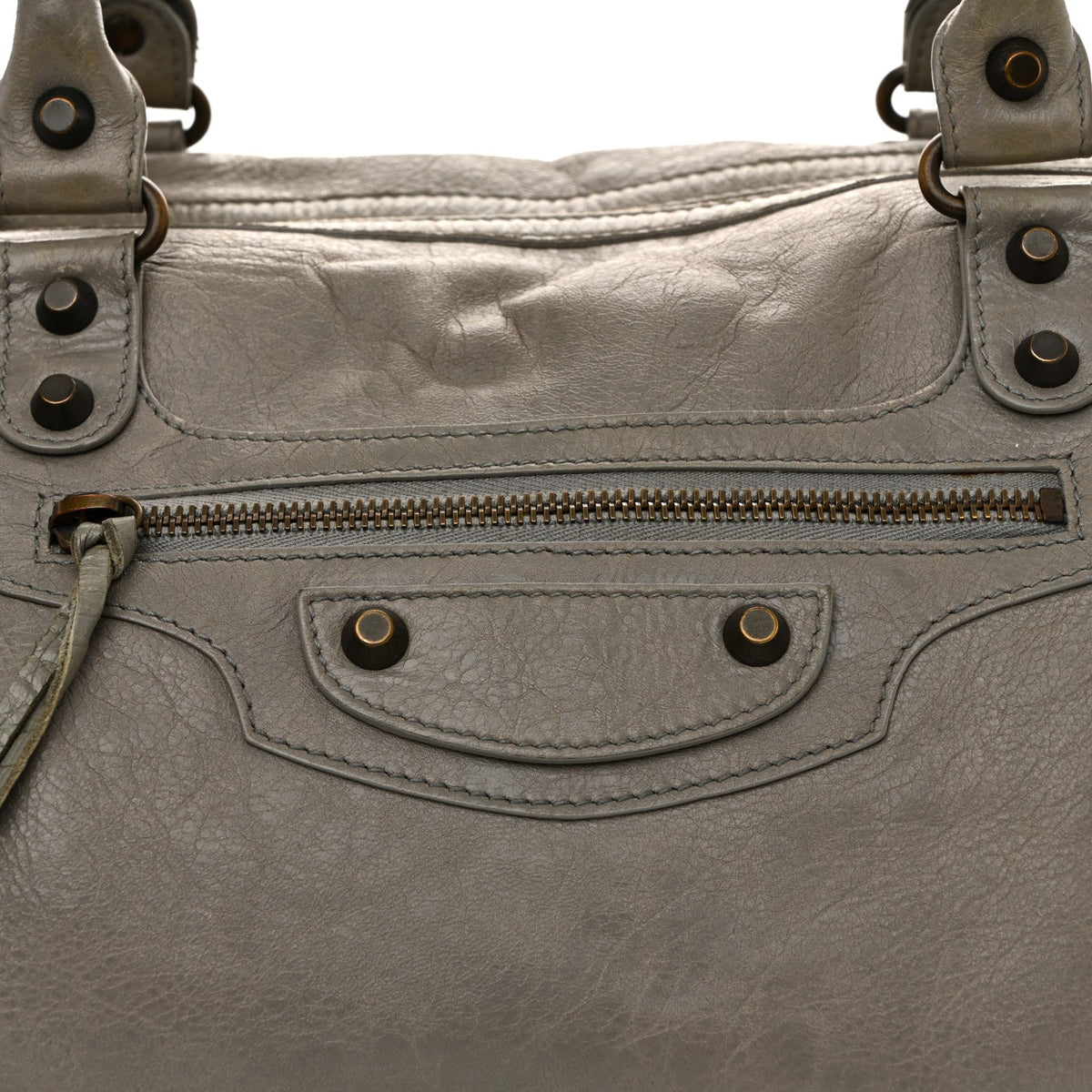 Agneau Classic Hardware Boston Gris Pyrite