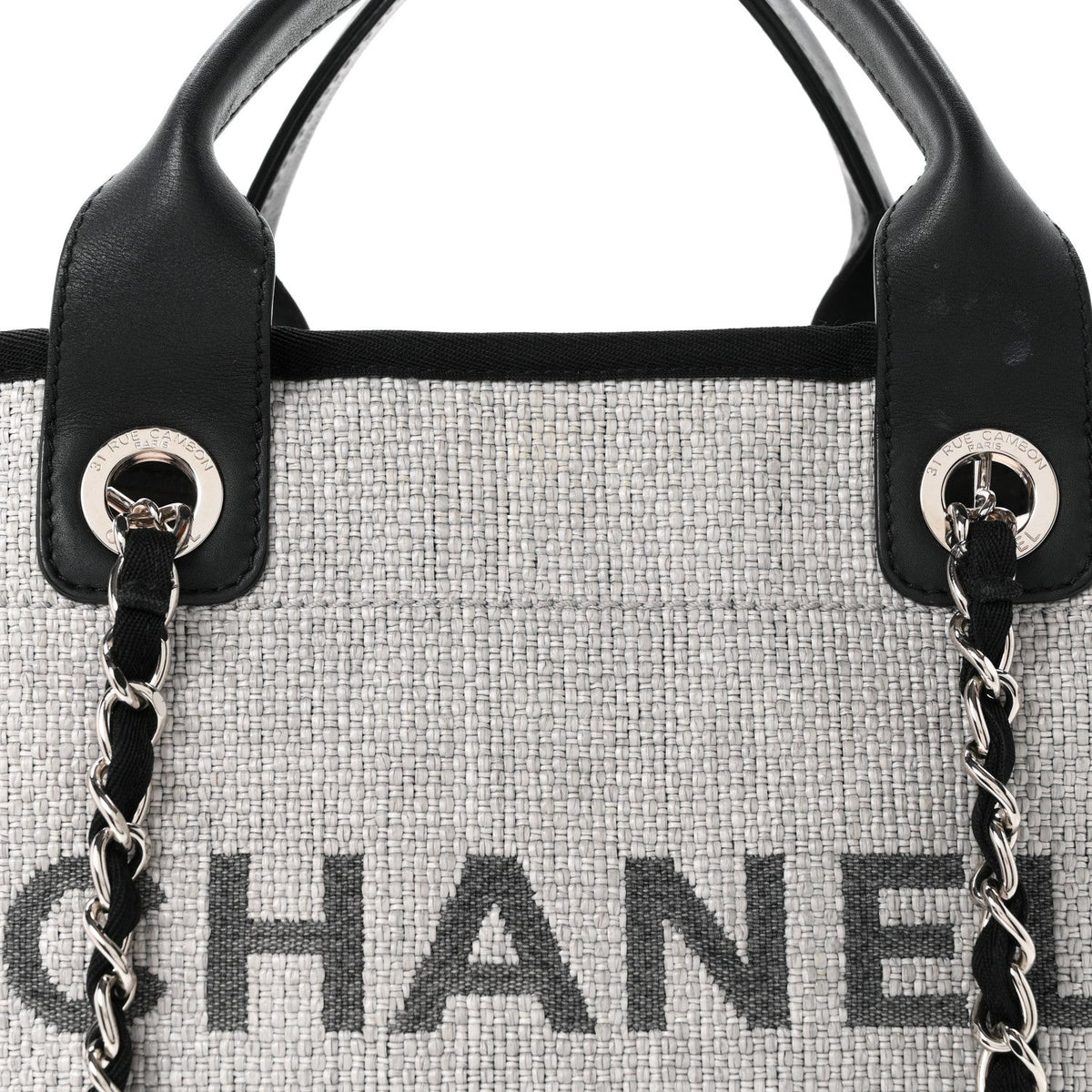 Canvas Deauville Large Tote Grey