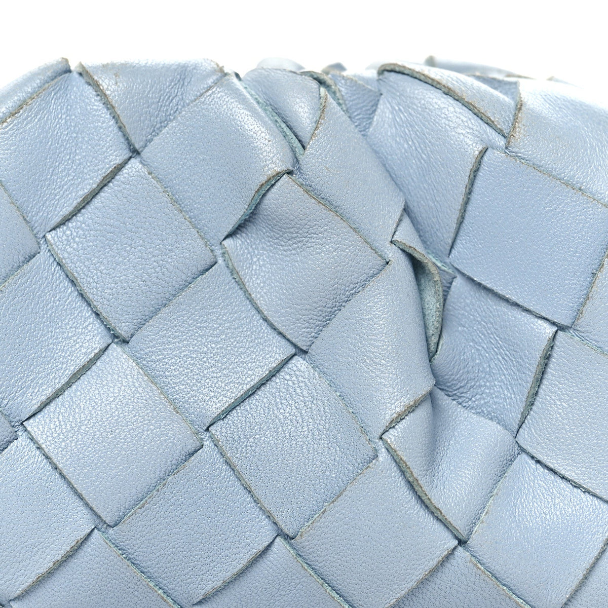 Nappa Intrecciato Coin Purse Ice