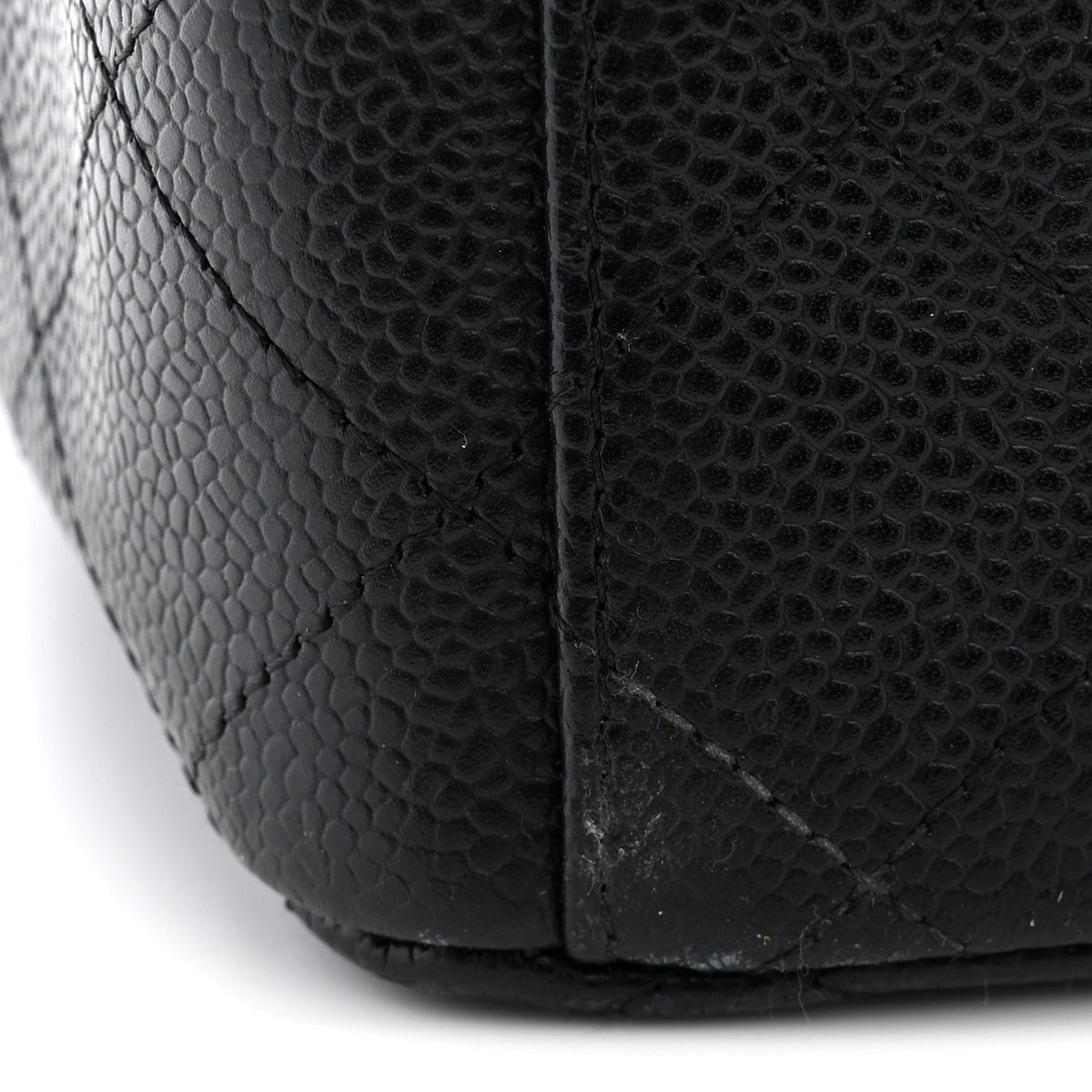 Caviar Quilted Maxi Double Flap Black