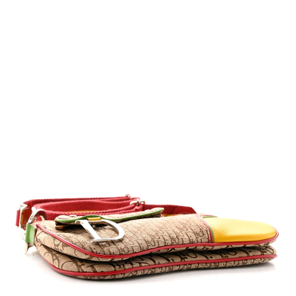 Monogram Rasta Double Saddle Beige Saddle Beige