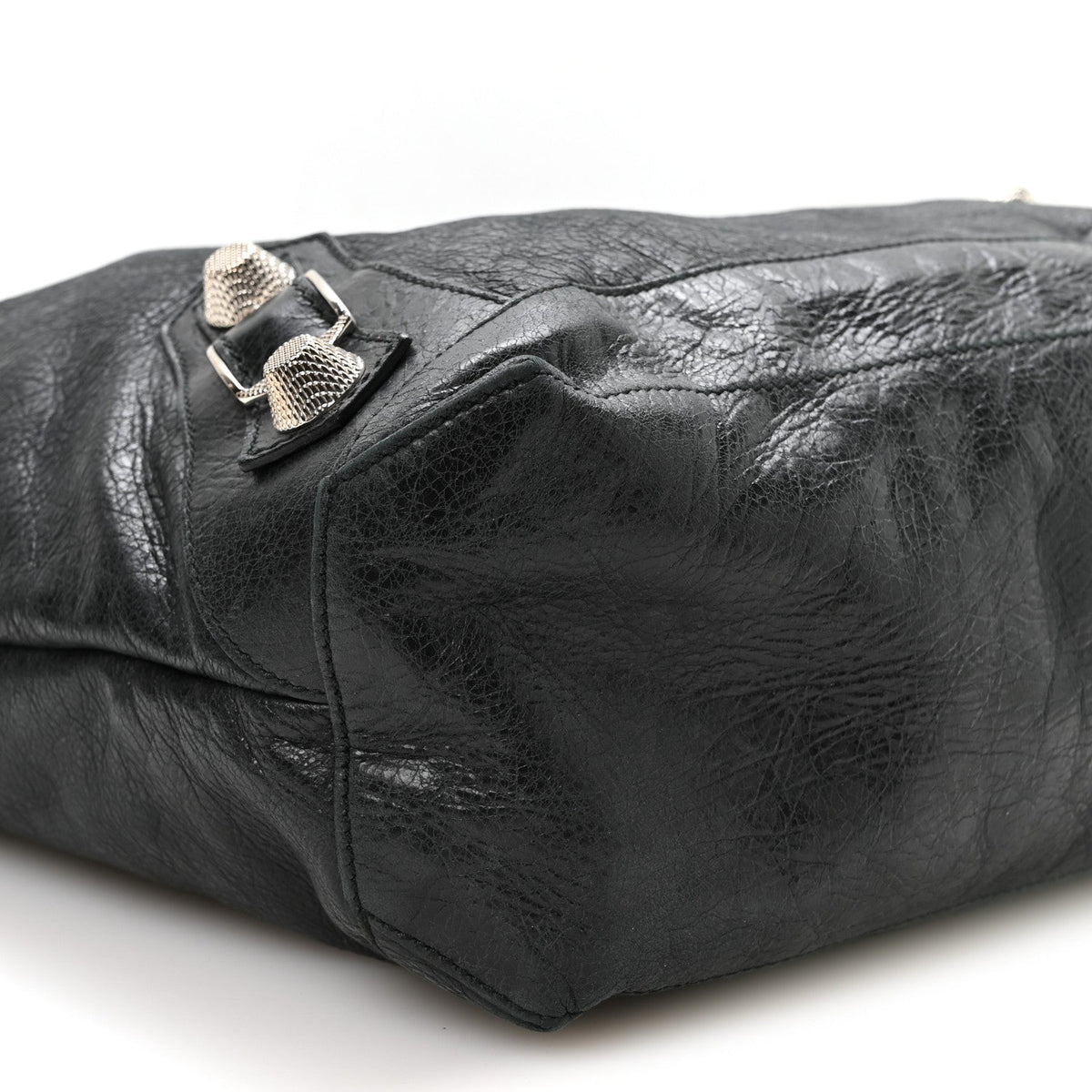 Chevre Giant 21 Silver Hardware Day Hobo Black
