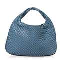 Nappa Intrecciato Medium Veneta Hobo Oceano