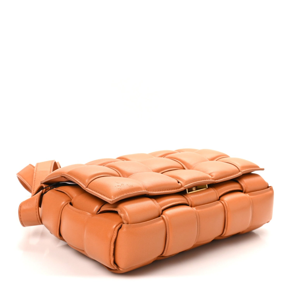 Nappa Maxi Intrecciato Padded Cassette Crossbody Bag Clay
