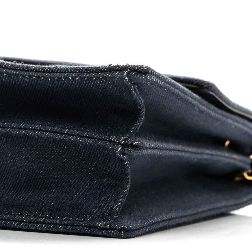 Denim Studded Vertical Diorama Blue