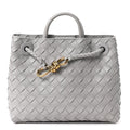 Nappa Intrecciato Small Andiamo Shoulder Bag Sterling