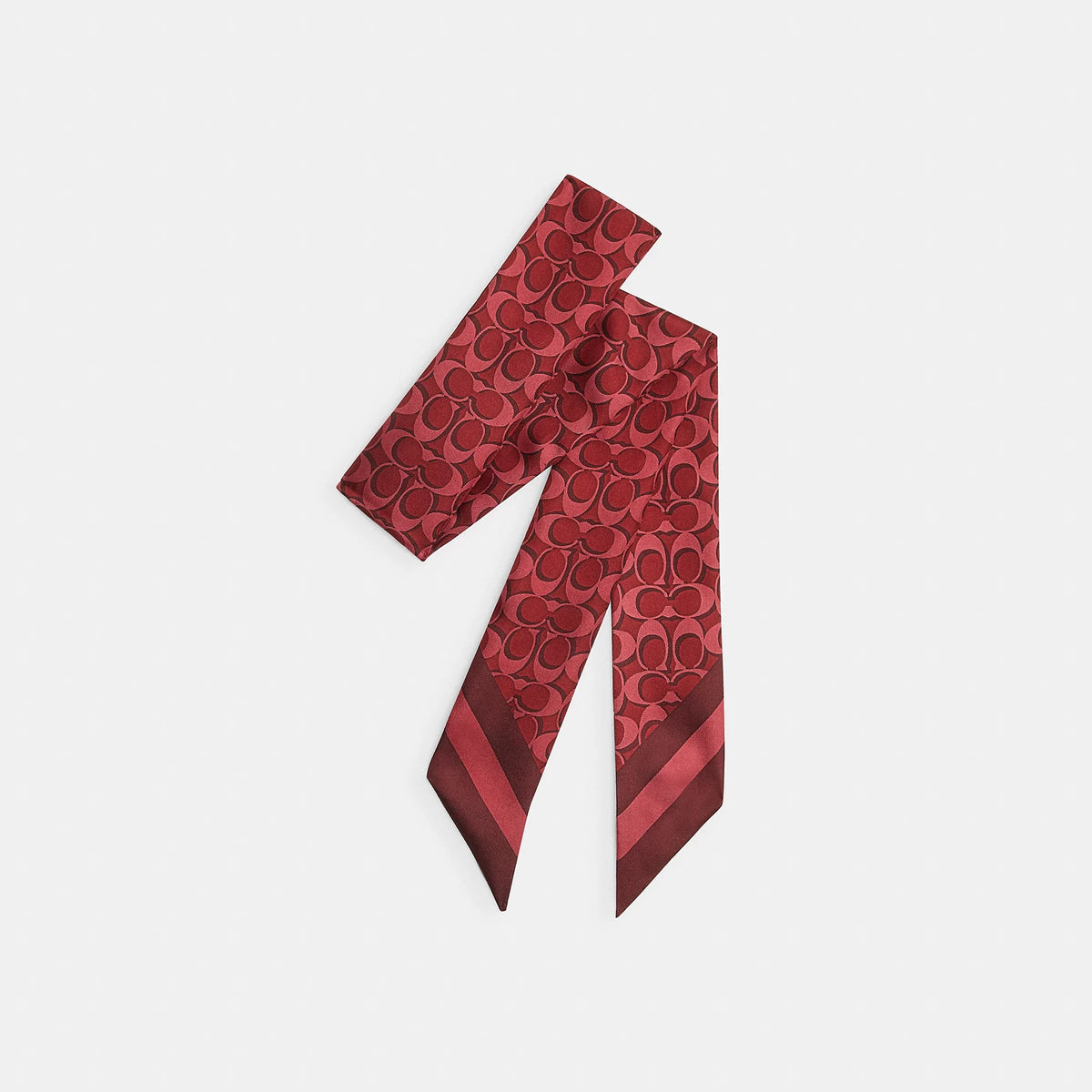 Coach Outlet Signature Silk Skinny Scarf