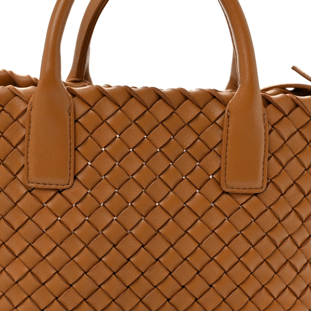 Nappa Intrecciato Mini Cabat Caramel