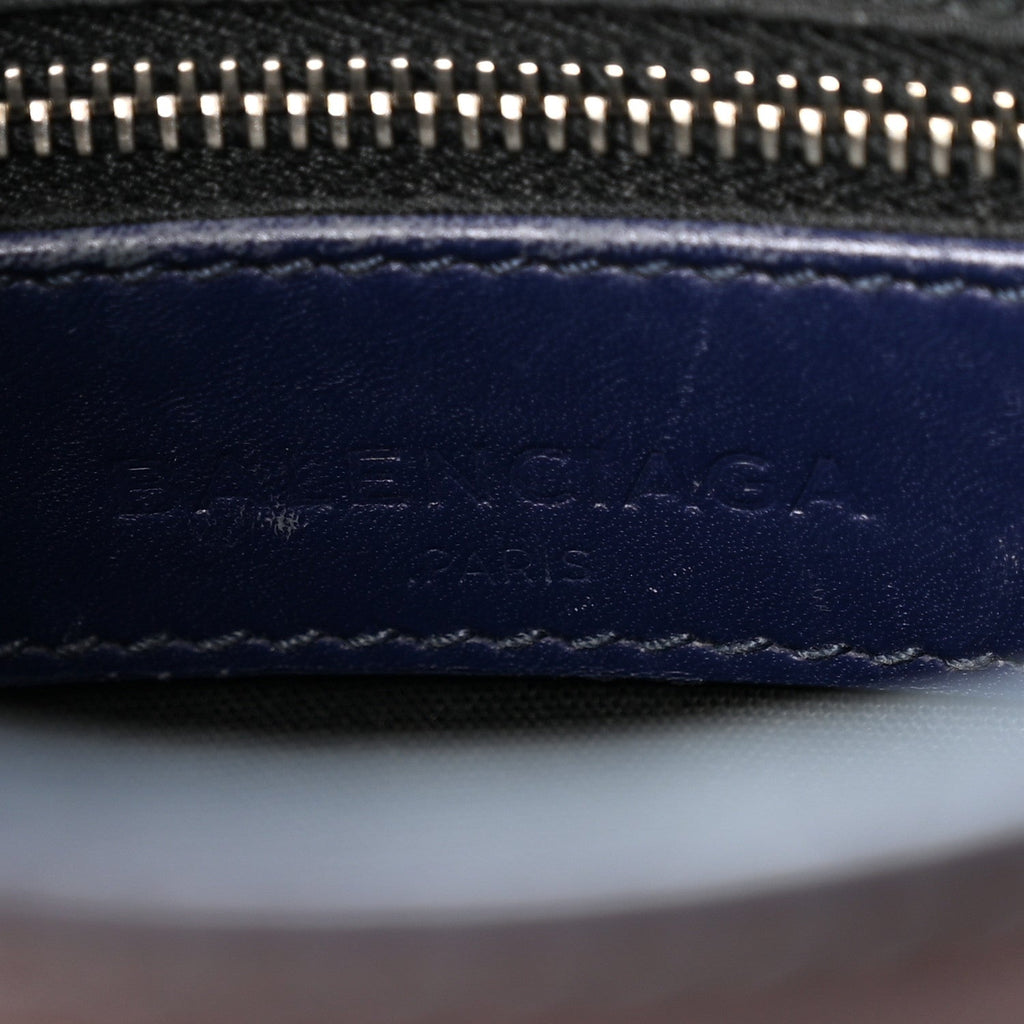 Smooth Calfskin Metallic Patent Giant 12 Silver Hardware Mini City Ultraviolet