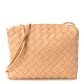 Nappa Intrecciato Small Loop Camera Bag Almond