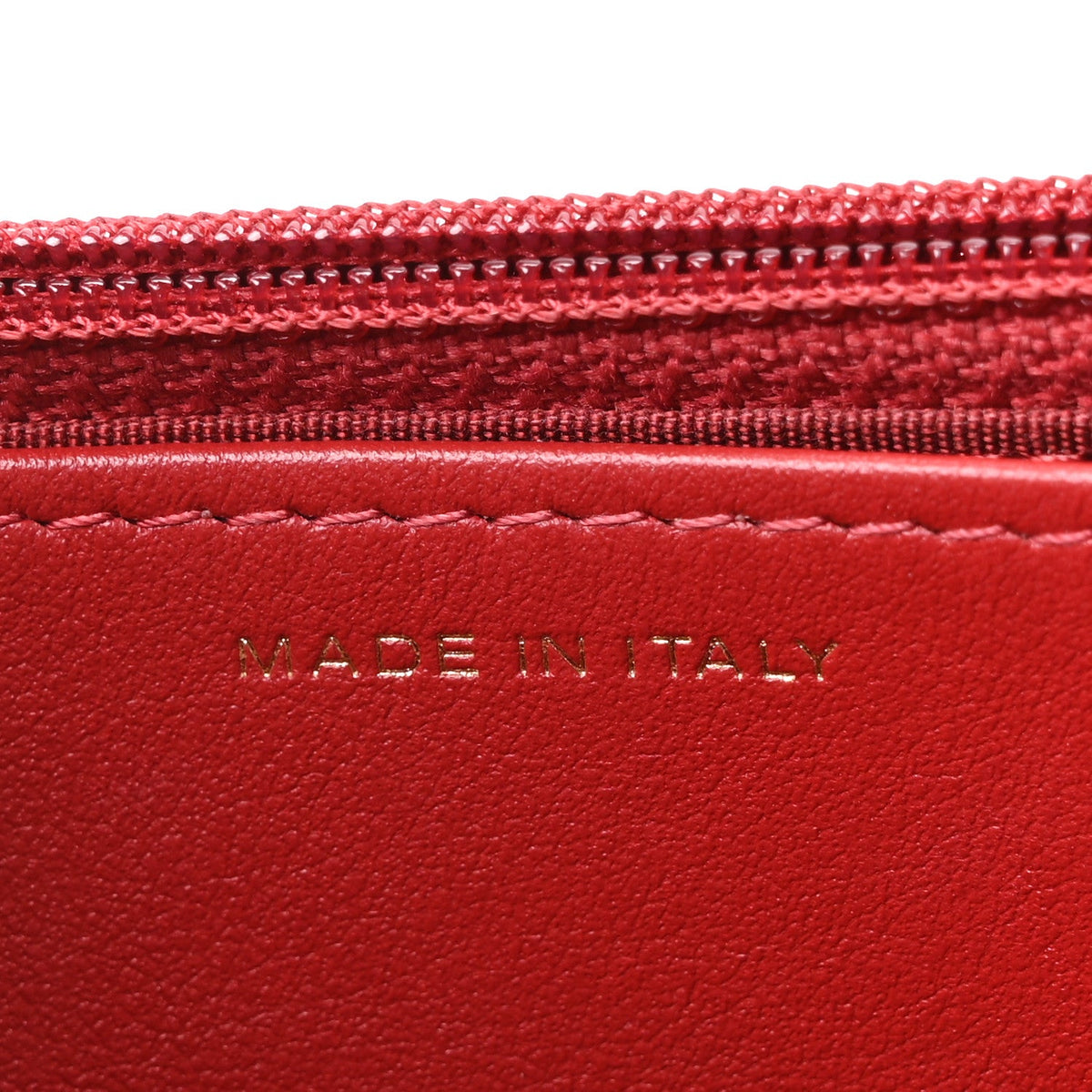 Caviar Camellia Embossed Wallet On Chain WOC Red