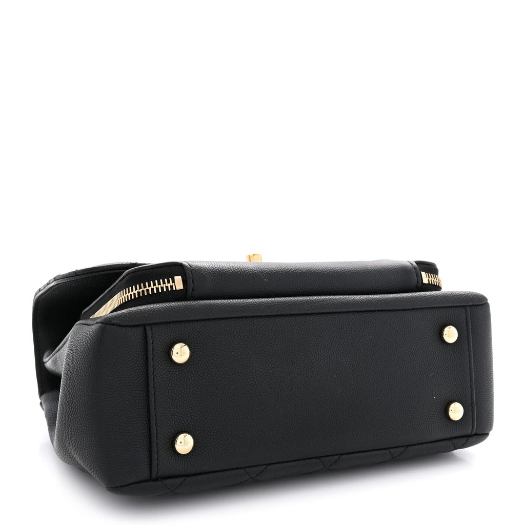 Caviar Quilted Medium Business Affinity Flap Black