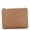 Nappa Intrecciato Small Bi-fold Zip Wallet Porridge