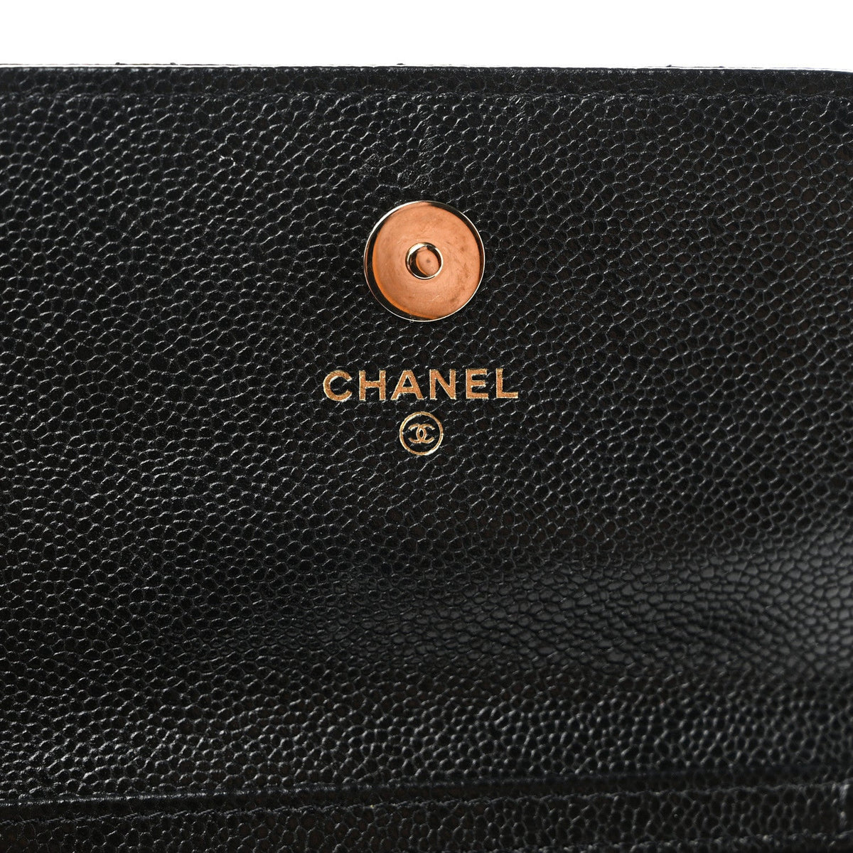 Caviar Quilted Business Affinity Clutch With Chain Black