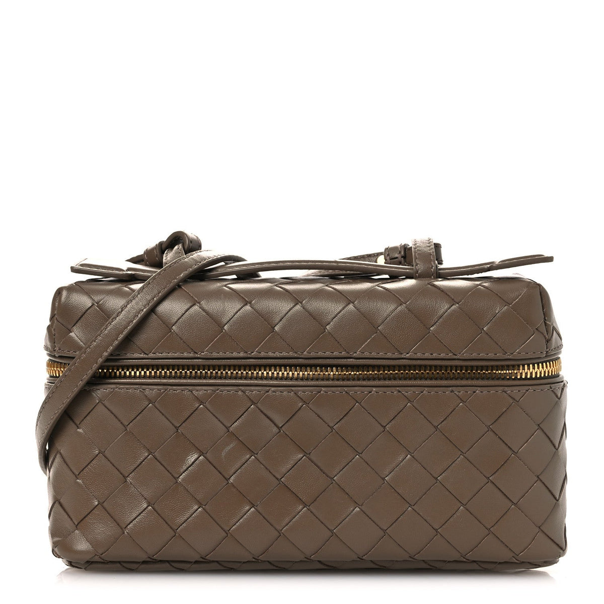 Calfskin Intrecciato Bang Bang Vanity Case Pinecone
