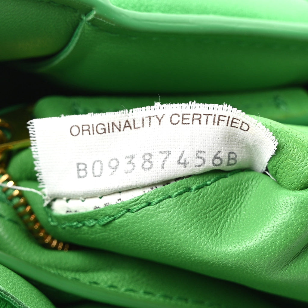 Nappa Maxi Intreccio Padded Cassette Crossbody Bag Parakeet
