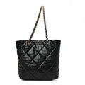 Lambskin Quilted Large Chanel 19 Shopping Tote Black