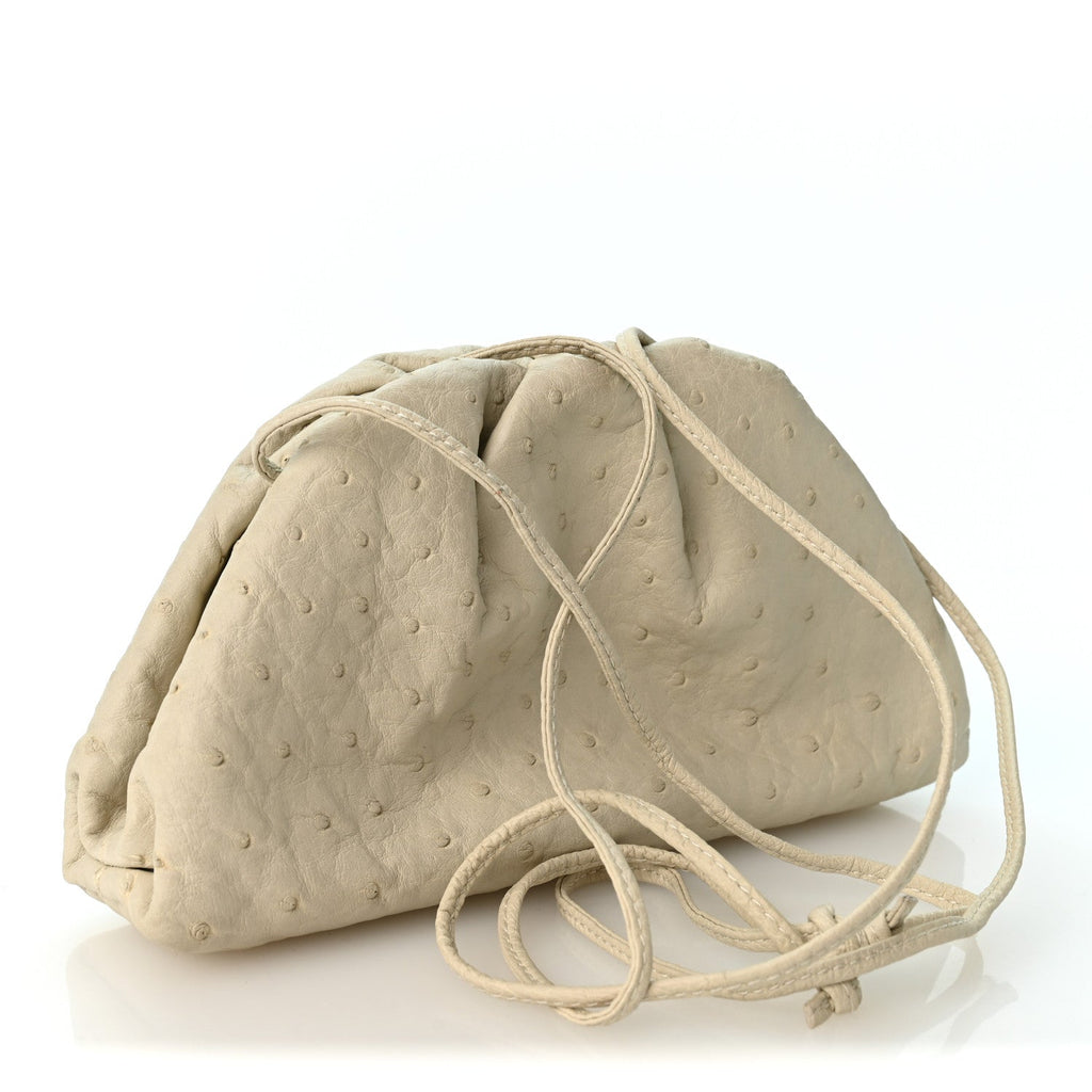Ostrich The Mini Pouch White