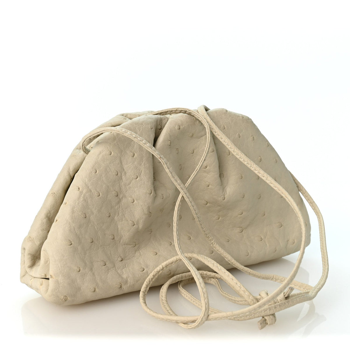 Ostrich The Mini Pouch White