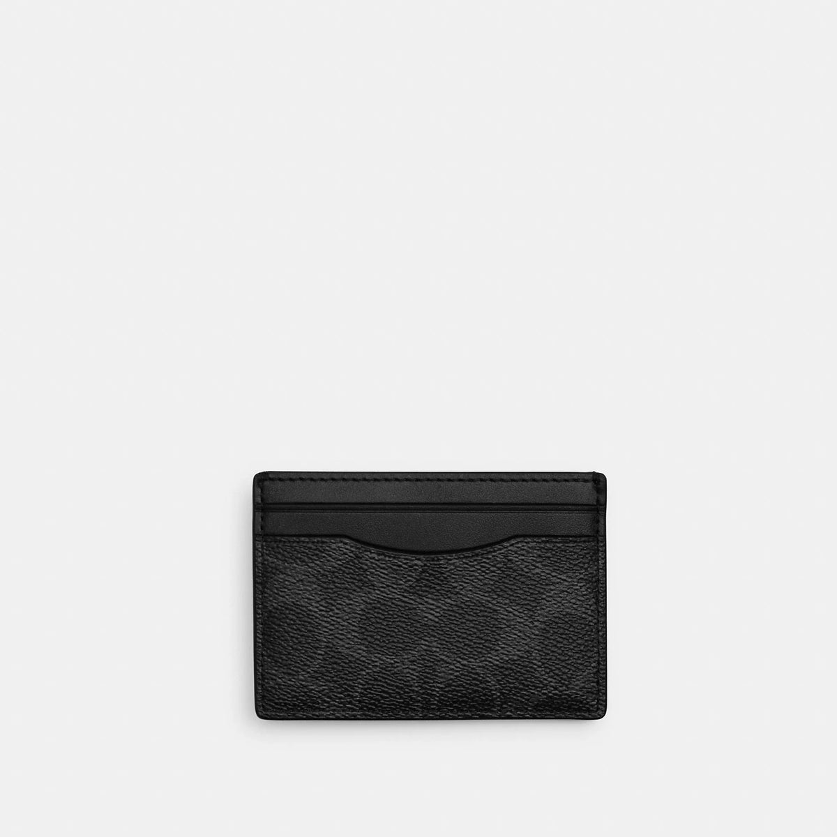 Coach Outlet Card Case With Money Clip In Signature Canvas
