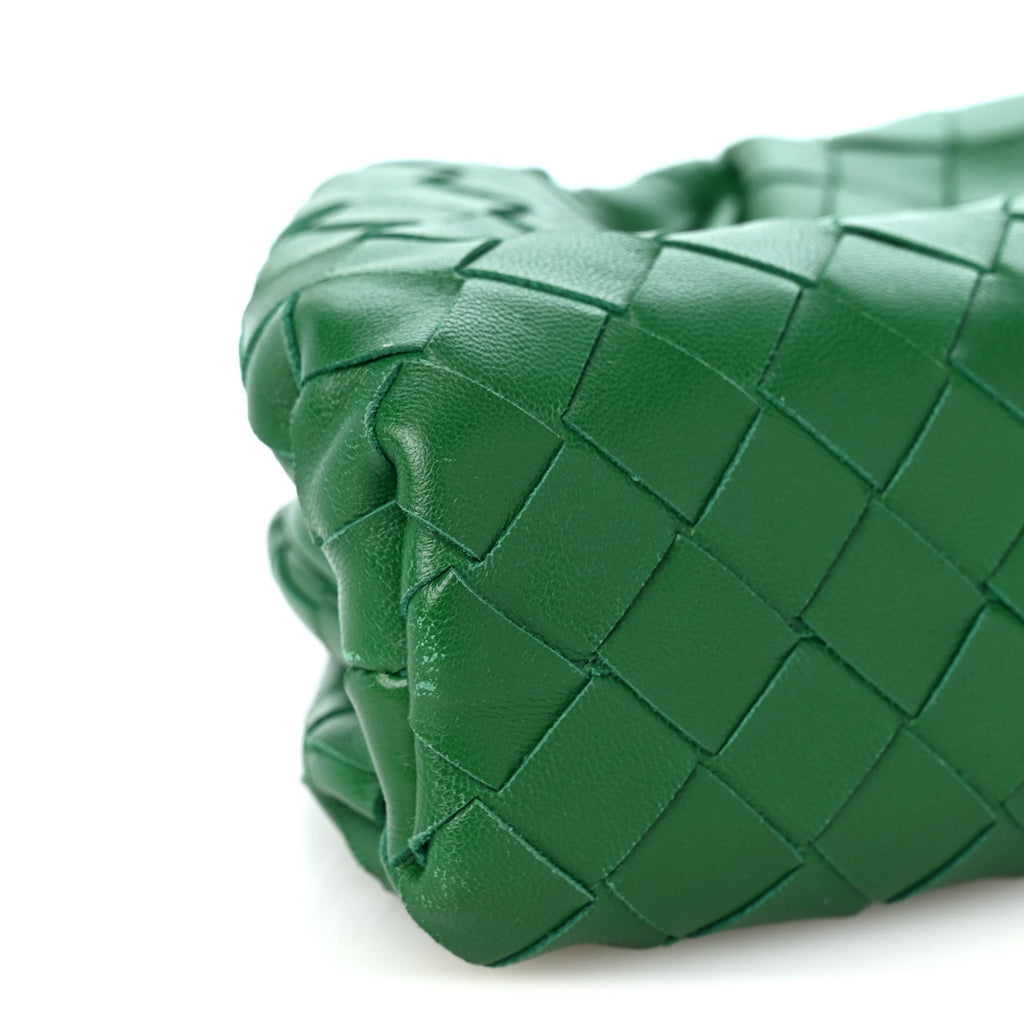 Nappa Intrecciato The Mini Pouch Racing Green
