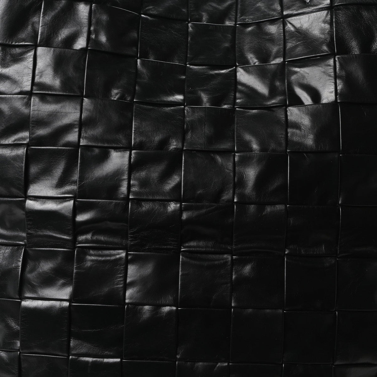 Paper Calfskin Maxi Intrecciato Cassette Tote Black