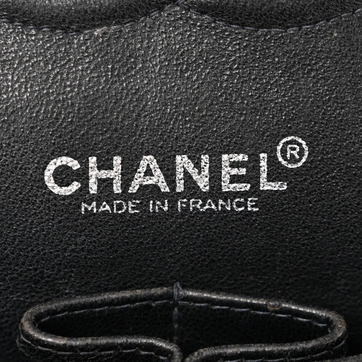 Patent Quilted Medium Double Flap Black