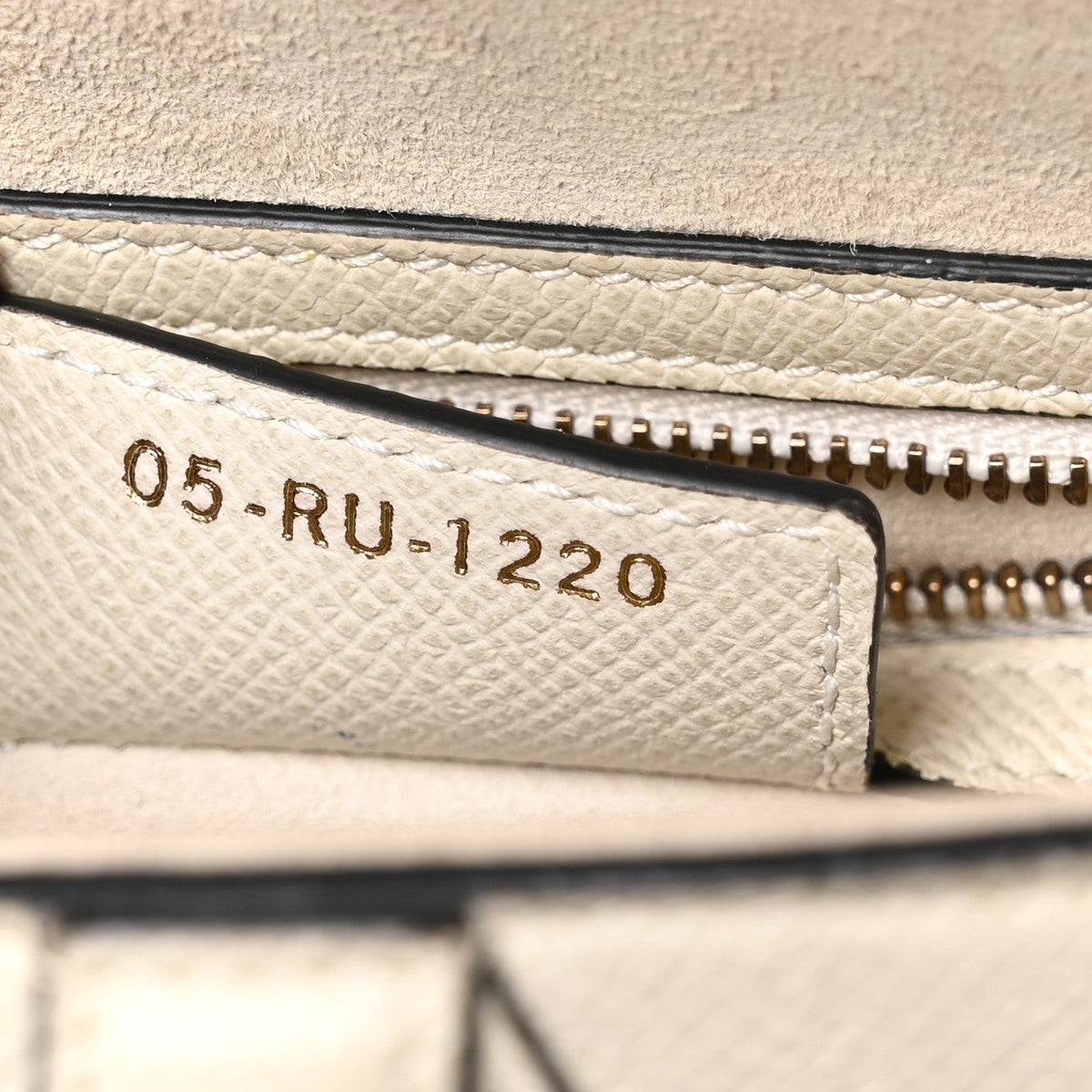 Grained Calfskin Saddle Bag White