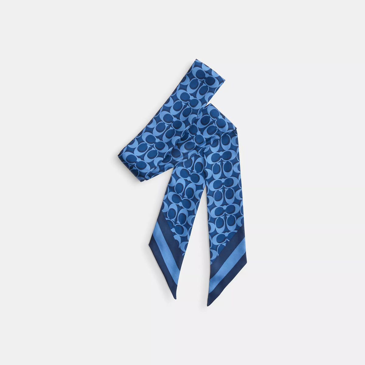 Coach Outlet Signature Silk Skinny Scarf