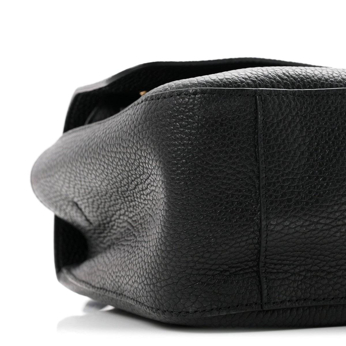 Grained Calfskin Small Souplissimo Maxi Flap Black