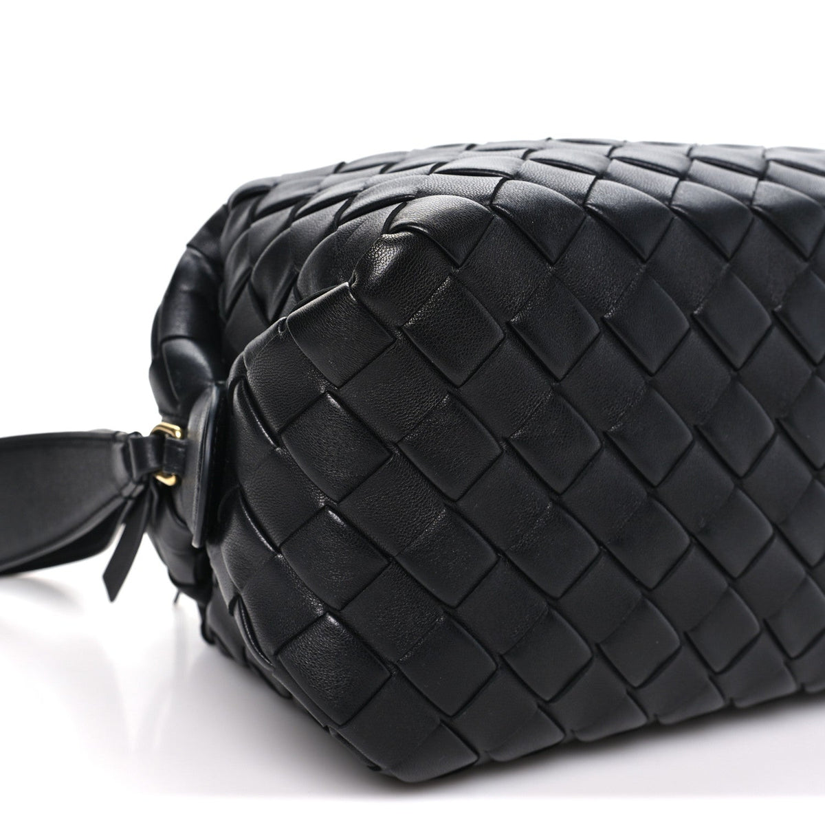 Nappa Intrecciato Gioco Top Handle Bag Black