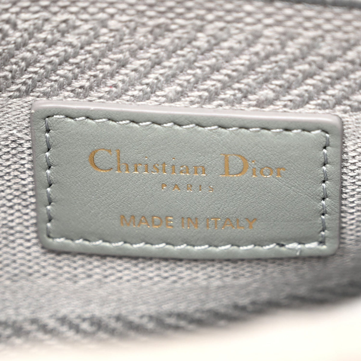 Canvas Embroidered Cannage Medium Lady D-Lite Gray