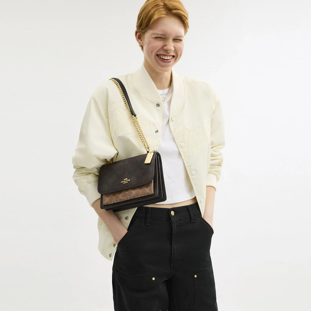 Coach Outlet Klare Crossbody Bag In Blocked Signature Canvas