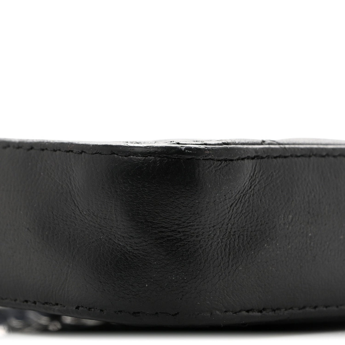 Lambskin Quilted Small Boy Clutch With Chain So Black