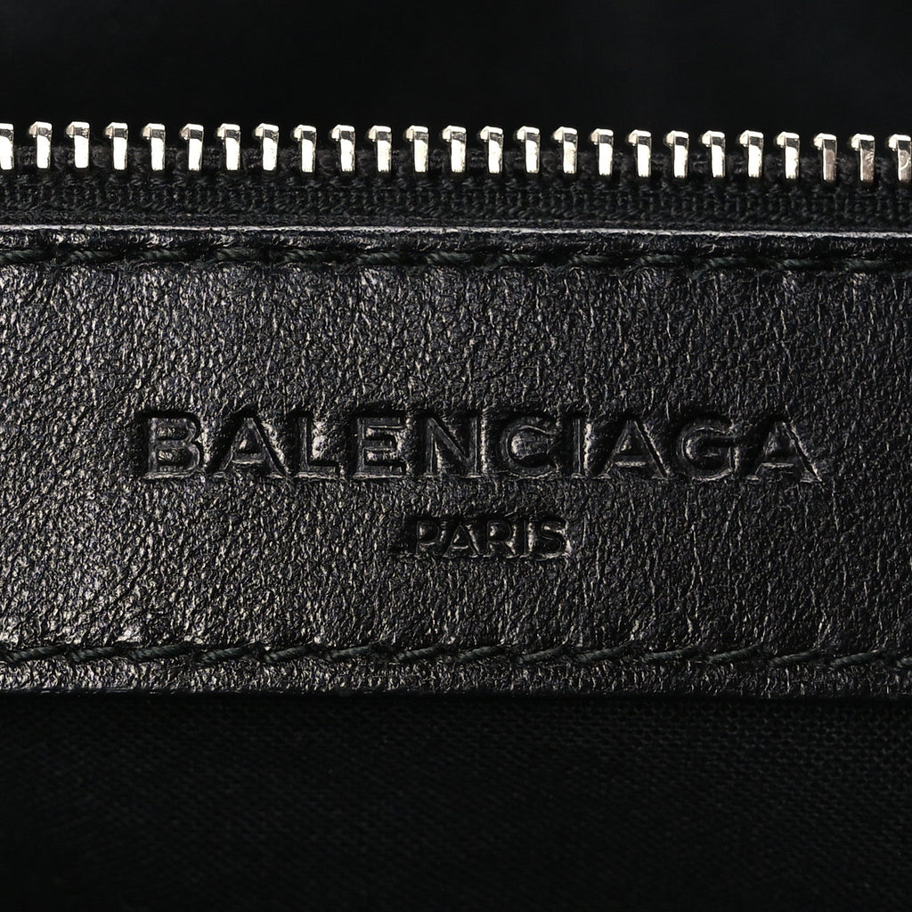 Chevre Silver Metallic Edge Hardware Velo Black