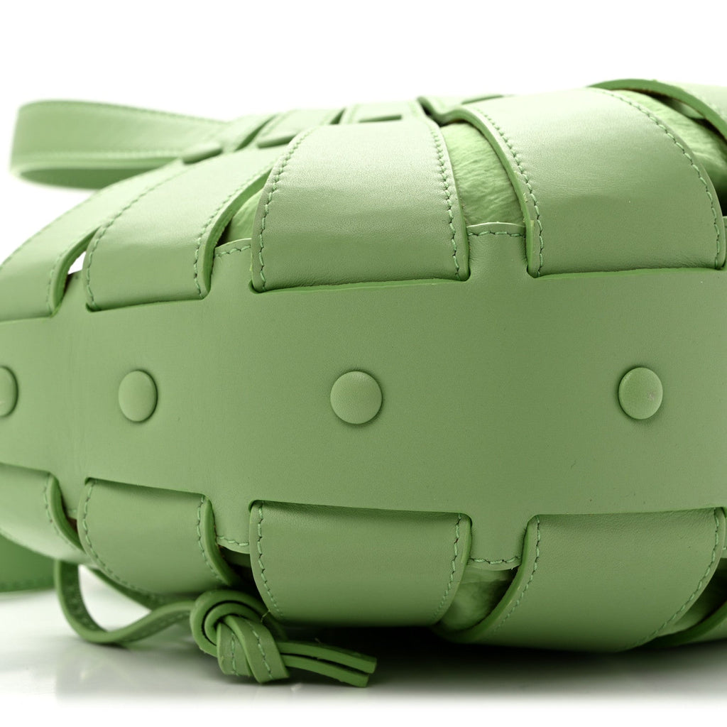 French Calfskin Small Shell Pistachio