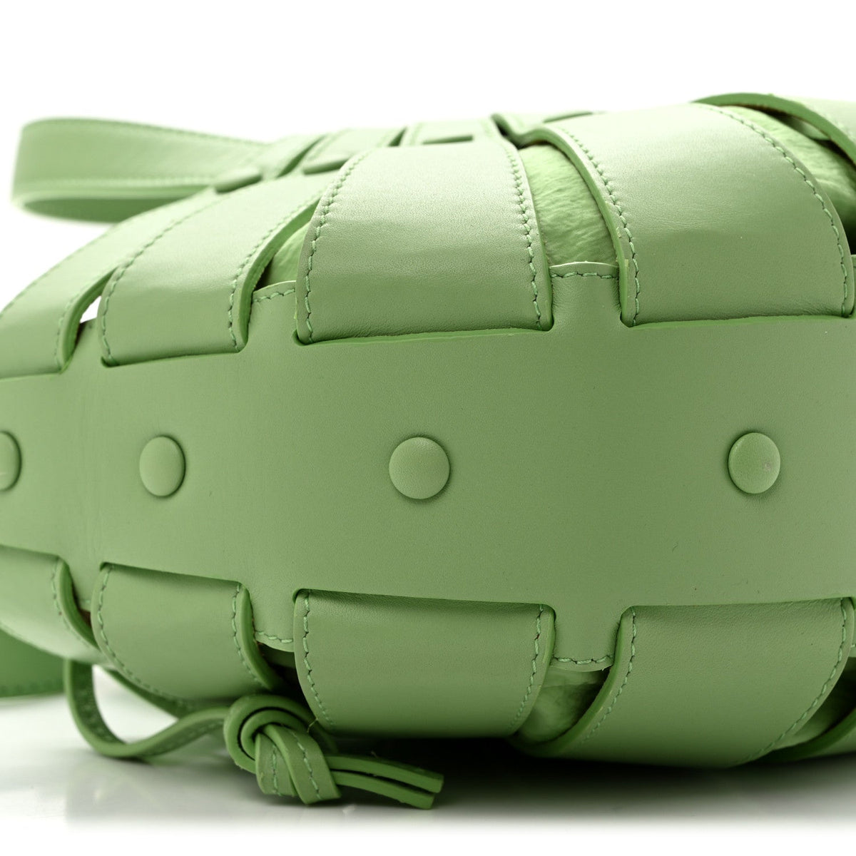French Calfskin Small Shell Pistachio