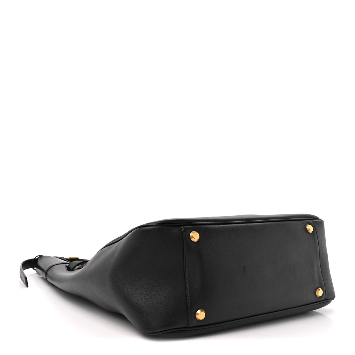 Smooth Calfskin Large Bel Air Hobo Black