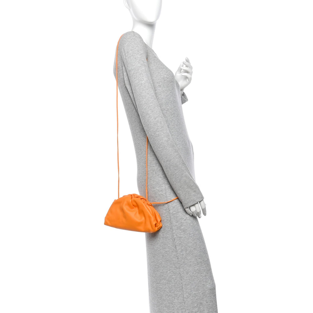 Butter Calfskin The Mini Pouch Light Orange