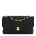 Caviar Quilted Small Double Flap Black
