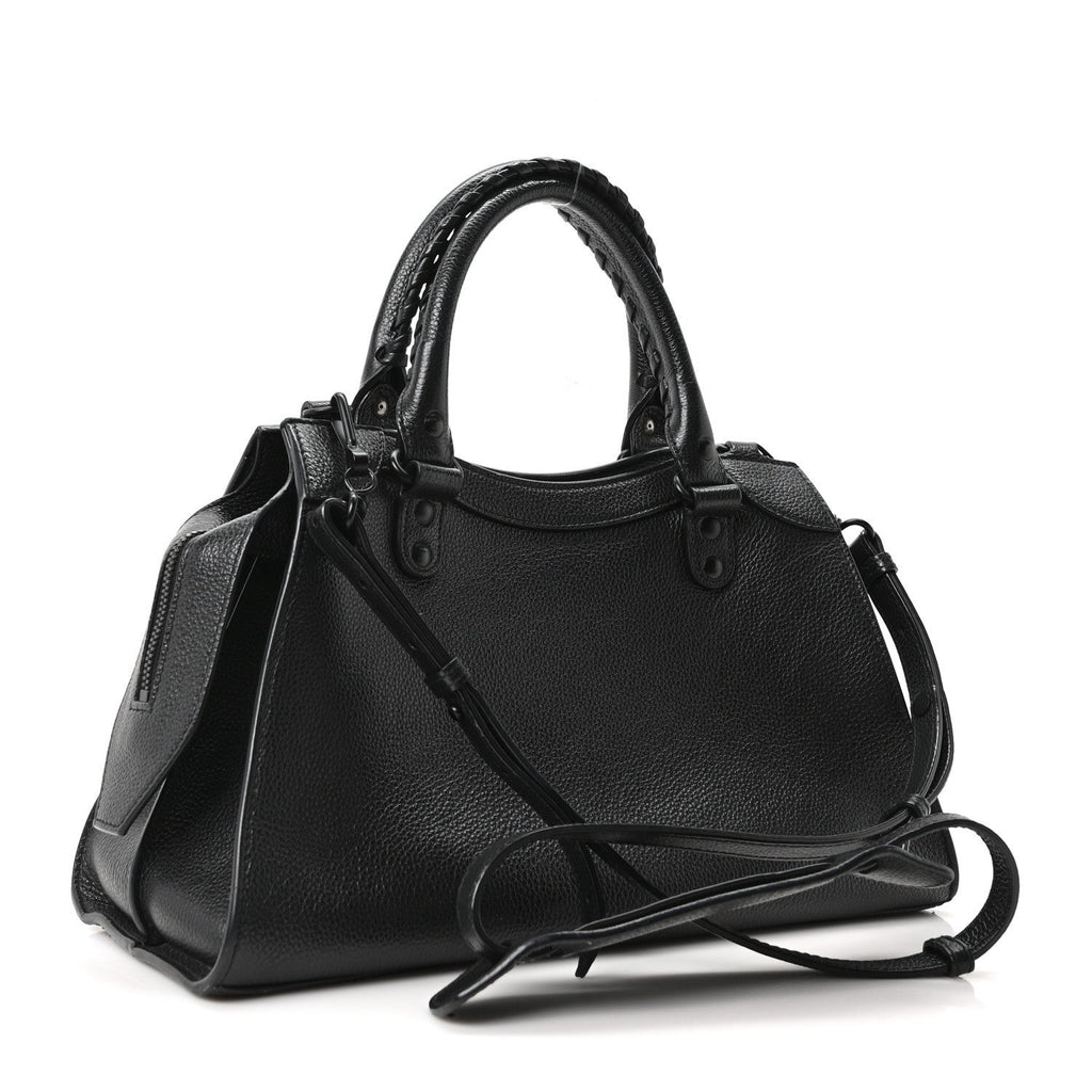 Grained Calfskin Neo Classic Black Hardware S City Black
